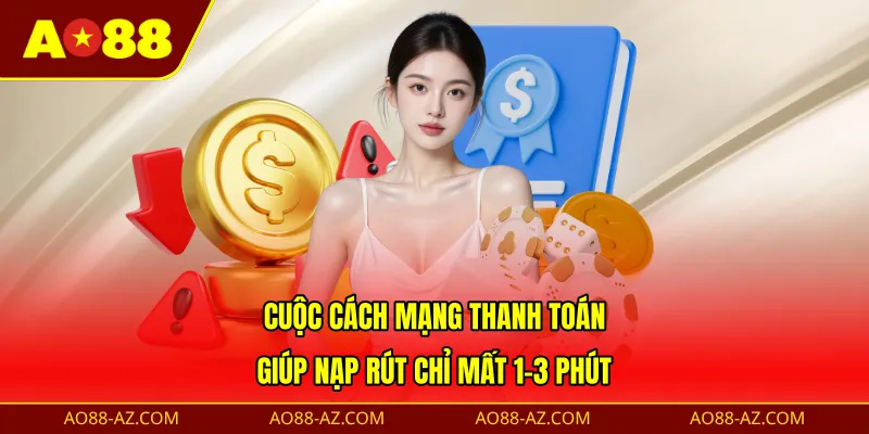 Cuộc cách mạng thanh toán giúp nạp rút chỉ mất 1-3 phút 