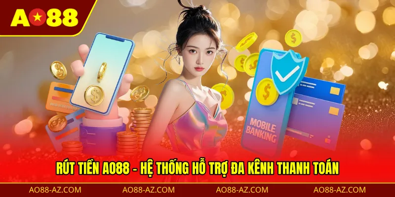 Rút tiền AO88 - Hệ thống hỗ trợ đa kênh thanh toán 